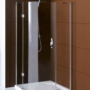 LEGRO čtvrtkruhová sprchová zástěna jednokřídlá 900x900mm, čiré sklo (GL6590)