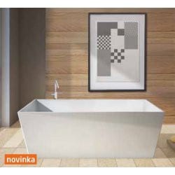 KVADRIE - Vana volně stojící 1590mm, bílá lesk