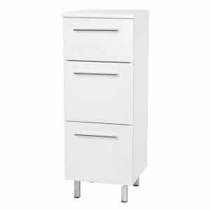 Krajcar UNI bílá Doplňková skříňka  se třemi šuplíky 33x88x33cm