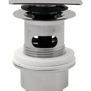 Uzavíratelná hranatá výpusť pro umyvadla s přepadem