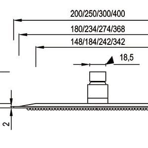 VESUV Sprchová hlavice Ø 200mm