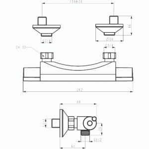 Aqualight - Termostatická sprchová baterie