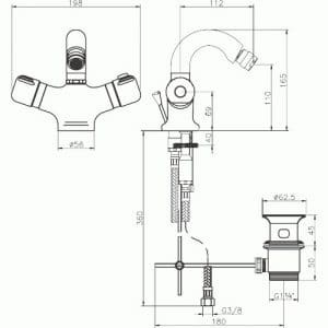 Aquamat - Termostatická bidetová baterie