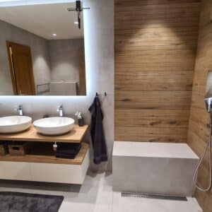 Dlažba WOODLAND Taupe imitace dřeva 25x100