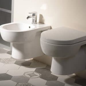 Modis - WC závěsná mísa 36x52 cm, bílá