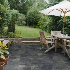 Dlažba POTES Negro imitace kamene 33x33