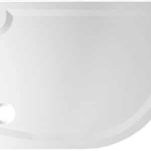 Riva - Sprchová vanička 100x80, čtvrtkruh, levá