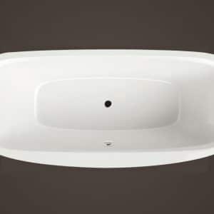 Bevel - Obdélníková vana zaoblená s ostrůvkem 1800x860mm