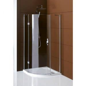 LEGRO čtvrtkruhová sprchová zástěna jednokřídlá 900x900 mm, čiré sklo (GL6590)