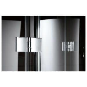 LEGRO čtvrtkruhová sprchová zástěna jednokřídlá 900x900 mm, čiré sklo (GL6590)