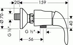 Výprodej!! Poslední kus!! Hansgrohe – Páková sprchová baterie Focus E, chrom